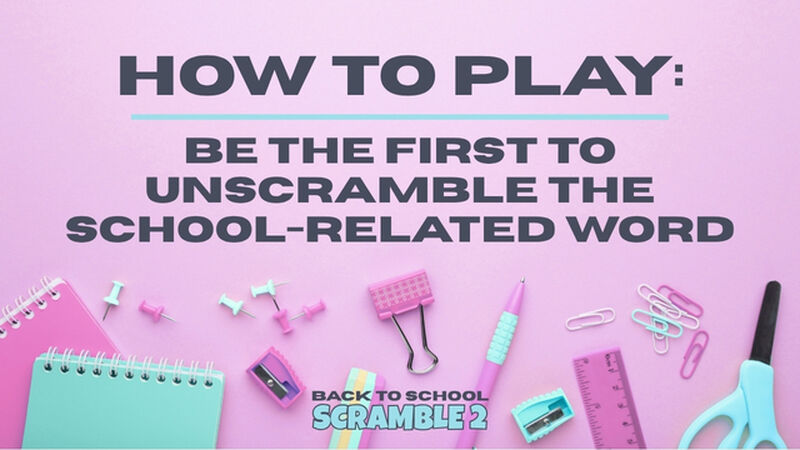 Back To School Scramble 2